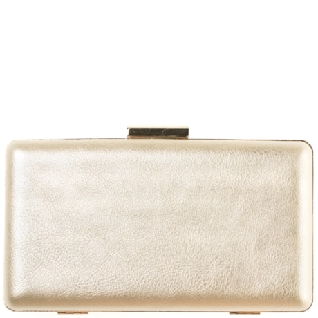 CLUTCH CAPITOLLIUM BÁSICA COURO FAKE - DOURADO