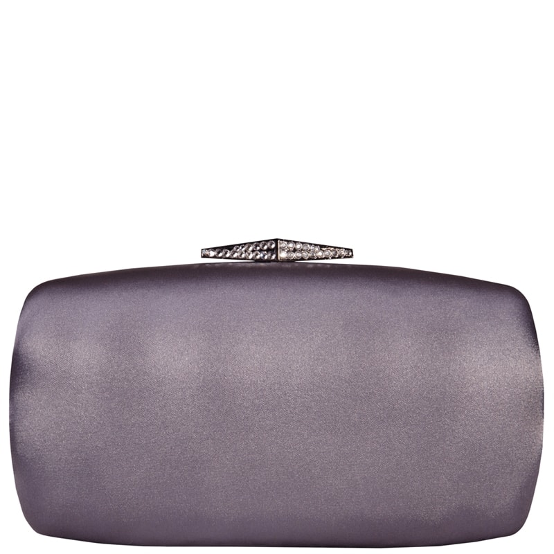 CLUTCH CETIM FECHO LOSANGO - PRATA VELHA