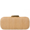 CLUTCH DONNA BRASIL COURO FAKE ENTRELAÇADO - BEGE