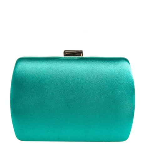 CLUTCH DONNA BRASIL  RETANGULAR CETIM FECHO METAL - VERDE