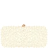 CLUTCH MÉDIA PÉROLAS PEQUENAS FECHO COM STRASS - OFF WHITE
