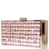 CLUTCH METAL/ CRISTAIS RETANGULAR GRANDE - SALMÃO