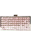 CLUTCH METAL/ CRISTAIS RETANGULAR GRANDE - SALMÃO