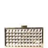 CLUTCH METAL/ CRISTAIS RETANGULAR PEQUENA - DOURADO