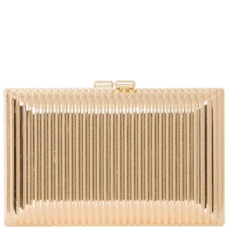 CLUTCH METAL ONDULAÇÕES - DOURADO