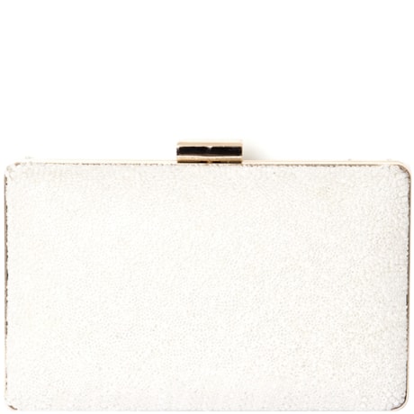 CLUTCH MIÇANGAS FECHO DOURADO - BRANCO