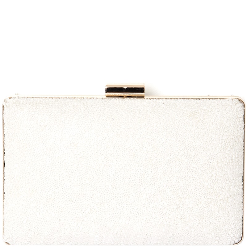CLUTCH MIÇANGAS FECHO DOURADO - BRANCO