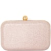 CLUTCH PEQUENA GLITTER COM FECHO BOLA LISA - DOURADO
