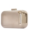 CLUTCH PEQUENA METAL FECHO QUADRADO - PRATA