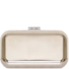 CLUTCH PEQUENA METAL FECHO QUADRADO - PRATA