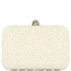 CLUTCH PEQUENA PÉROLAS FECHO LISO - OFF WHITE