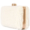 CLUTCH PÉROLA ONDAS - OFF WHITE