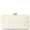 clutch pérolas/ cristais retangular curvo - PÉROLA