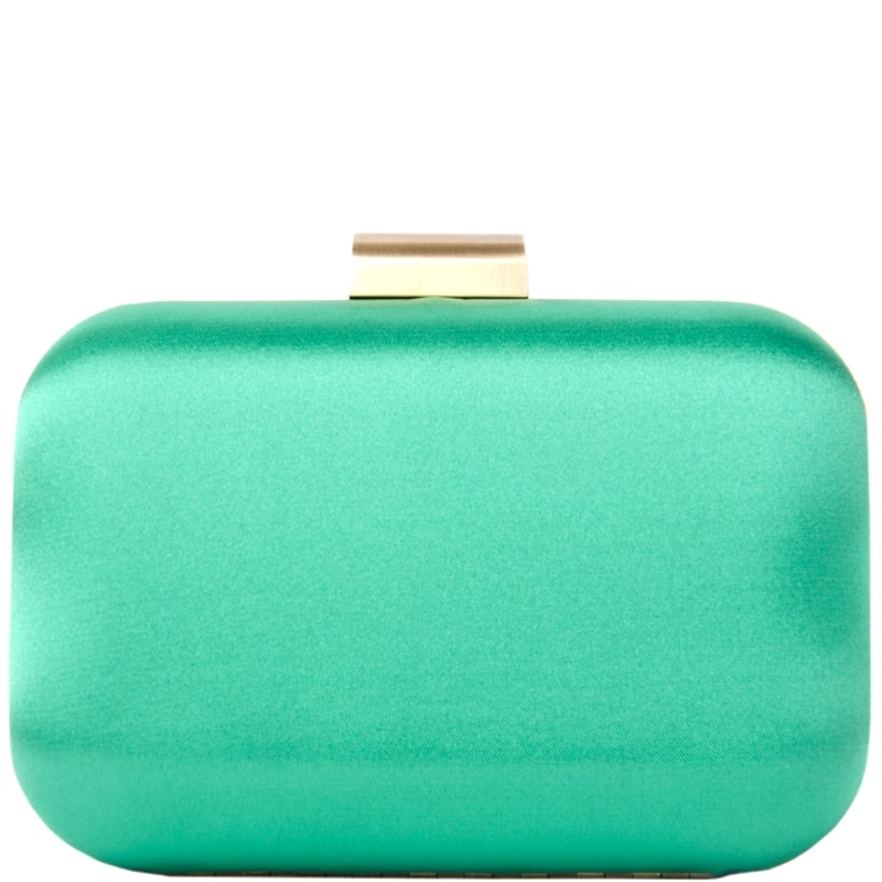 CLUTCH QUADRADA EM CETIM SQUARE - VERDE