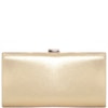 CLUTCH RETANGULAR CETIM LISA FRENTE STRASS - DOURADO