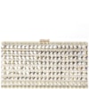 CLUTCH RETANGULAR GRANDE MICRO STRASS COM PLACAS - DOURADO