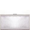 CLUTCH RETANGULAR GRANDE MICRO STRASS COM PLACAS - PRATA