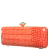 CLUTCH RETANGULAR SNAKE FECHO CRISTAL REDONDO - AMARELO