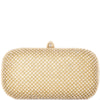 CLUTCH RETANGULAR STRASS FECHO COM STRASS - DOURADO