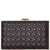 CLUTCH TRESSE DETALHES EM COURO FAKE - PRETO