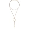 COLAR CAPITOLLIUM COURO E ARGOLA METAL - DOURADO