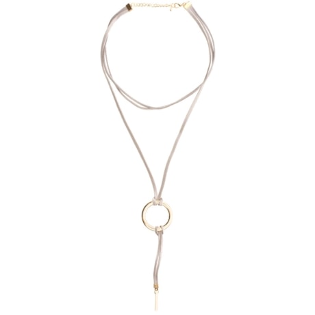 COLAR CAPITOLLIUM COURO E ARGOLA METAL - DOURADO COLAR CAPITOLLIUM COURO E ARGOLA METAL - DOURADO