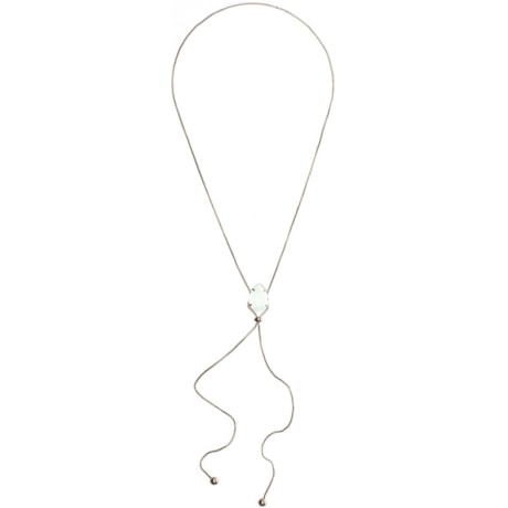 COLAR CAPITOLLIUM FOLHEADO PEDRA GOTA - TURQUESA COLAR CAPITOLLIUM FOLHEADO PEDRA GOTA - TURQUESA