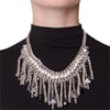 COLAR COM STRASS CLAIRE - PRATA/PRETO