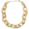 COLAR ELOS DUPLOS TRABALHADOS - DOURADO