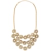 COLAR FLORZINHAS C/ STRASS - OURO VELHO