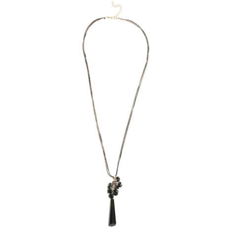 COLAR LONGO CAPITOLLIUM CRISTAIS - PRETO COLAR LONGO CAPITOLLIUM CRISTAIS - PRETO