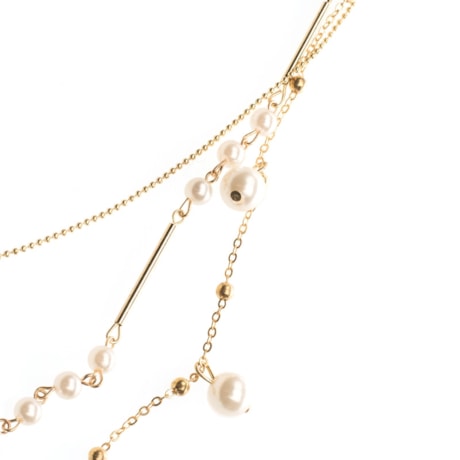 COLAR LONGO CAPITOLLIUM PÉROLAS MISTAS - DOURADO COLAR LONGO CAPITOLLIUM PÉROLAS MISTAS - DOURADO