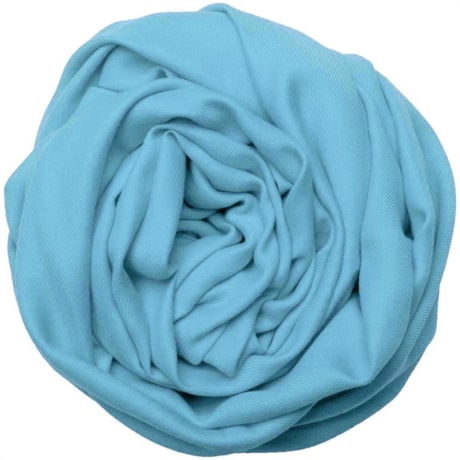 CONTORNOS - PASHMINA ITALIANA COM FRANJAS - AZUL CLARO CONTORNOS - PASHMINA ITALIANA COM FRANJAS - AZUL CLARO