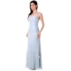 DORINHA GUIMARÃES - VESTIDO DE FESTA TULE BORDADO FLOWERS - AZUL CLARO