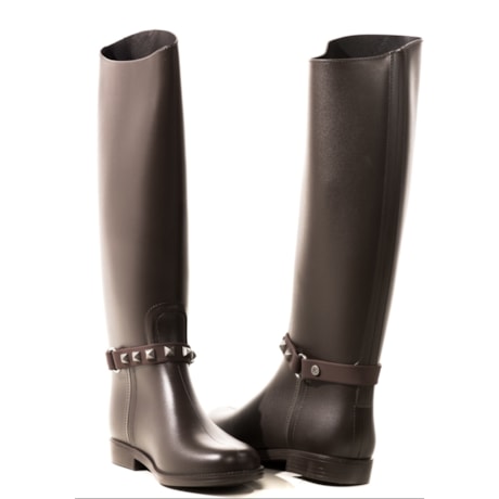 GALOCHA KESTTOU MONTARIA SPIKES CANO ALTO - MARROM GALOCHA KESTTOU MONTARIA SPIKES CANO ALTO - MARROM