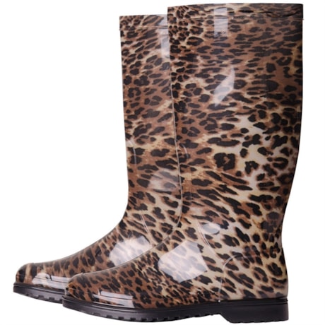 GALOCHA LEOPARDO - MARROM GALOCHA LEOPARDO - MARROM