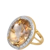 GUYMY - ANEL FOLHEADO A OURO OVAL PEDRA E ZIRCÔNIA - DOURADO GUYMY - ANEL FOLHEADO A OURO OVAL PEDRA E ZIRCÔNIA - DOURADO
