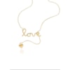 GUYMY - COLAR FOLHEADO A OURO MÉDIO LOVE PINGENTE CORAÇÃO - DOURADO