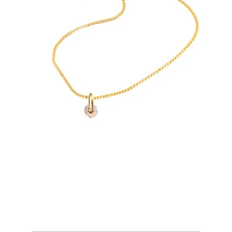 GUYMY - COLAR FOLHEADO A OURO MÉDIO PONTO DE LUZ MICRO ZIRCÔNIA - DOURADO