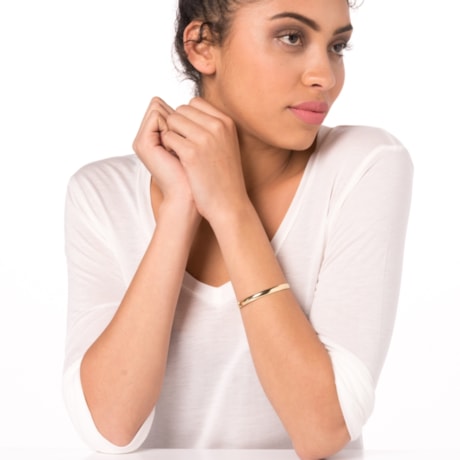 GUYMY - PULSEIRA FOLHEADA A OURO ALGEMA - DOURADO GUYMY - PULSEIRA FOLHEADA A OURO ALGEMA - DOURADO