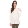 IOZI - BLUSA TRICÔ AMPLA - OFF WHITE