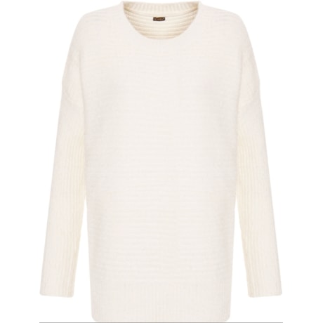 IOZI - BLUSA TRICÔ AMPLA - OFF WHITE