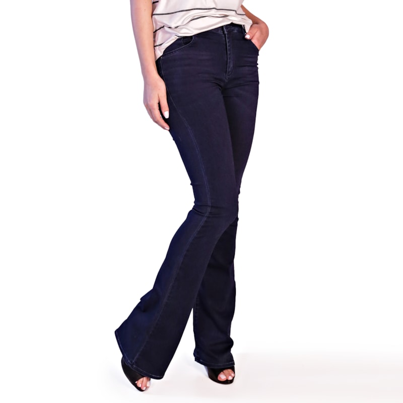 ITS&CO -Calça Jeans Flare Dark ITS&CO -Calça Jeans Flare Dark