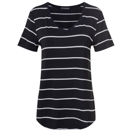 ITS&CO - T-shirt Delicate Preta Listras ITS&CO - T-shirt Delicate Preta Listras