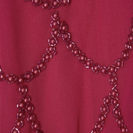 IZA.D - VESTIDO DE FESTA LONGO BLUSADO ALCAS LARGAS BUSTO BORDADO
 - FÚCSIA