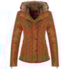 JAQUETA NYLON ALPELO MATELASSÊ PELE GOLA - TELHA