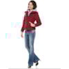 JAQUETA PUFFER VERBELLA ALMOFADADA CAPUZ MOLETOM E MANGA  REMOVÍVEL - VINHO JAQUETA PUFFER VERBELLA ALMOFADADA CAPUZ MOLETOM E MANGA  REMOVÍVEL - VINHO