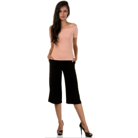 LAWRENCE - BLUSA MALHA CANELADA OMBRO A OMBRO - NUDE LAWRENCE - BLUSA MALHA CANELADA OMBRO A OMBRO - NUDE
