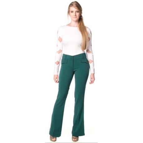 LAWRENCE - BODY MANGA LONGA CORTE A LASER - OFF WHITE