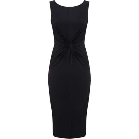 LAWRENCE - VESTIDO MIDI NÓ - PRETO LAWRENCE - VESTIDO MIDI NÓ - PRETO